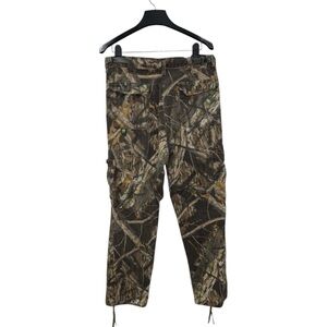 VTG 90s Mossy Oak Men's Sz S (31x29) Camo Cargo Pants USA Made Hunting Baggy Fit